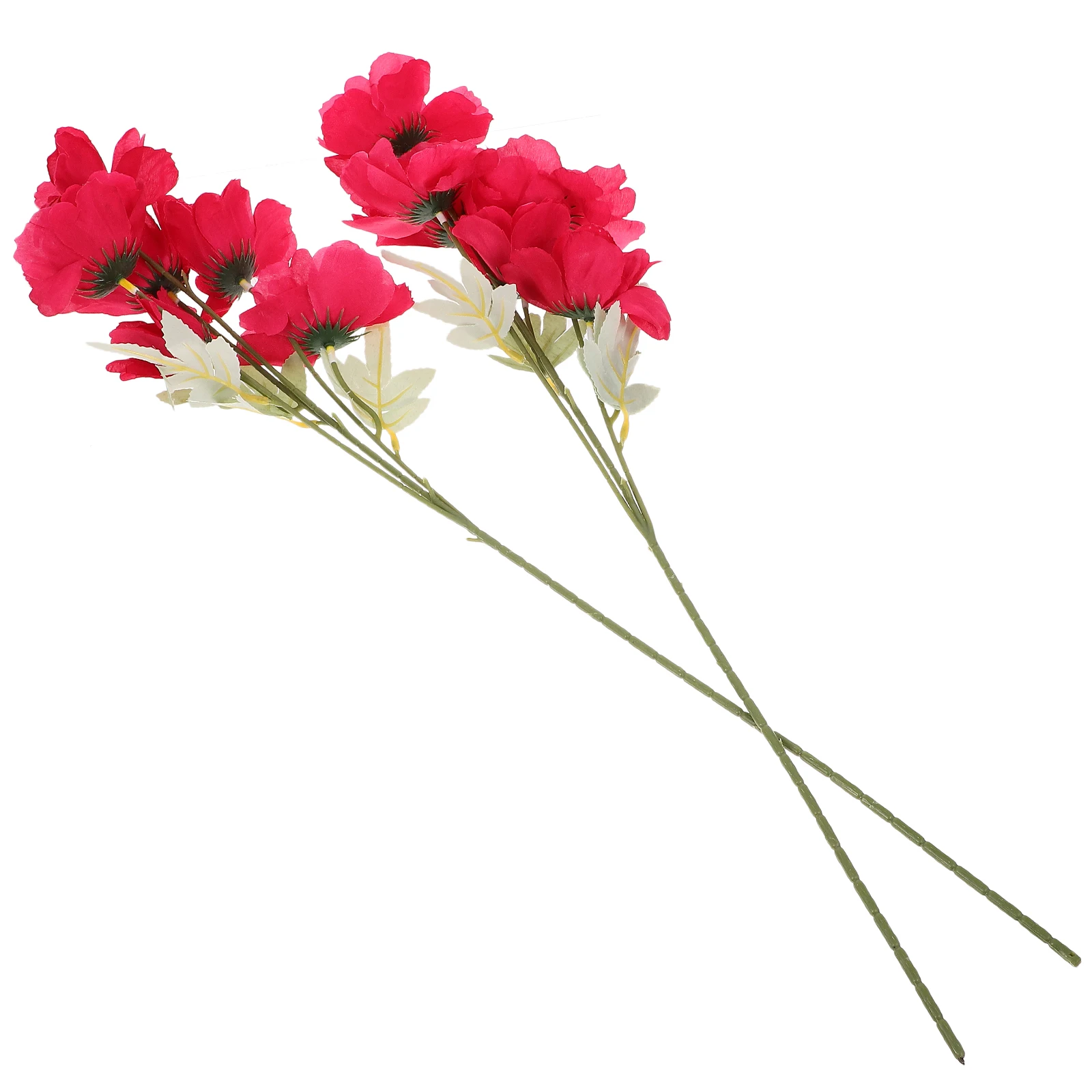 

2 Pcs Artificial Flower Decoration Home Fake Flowers Decorations Non-woven Fabric Banquet
