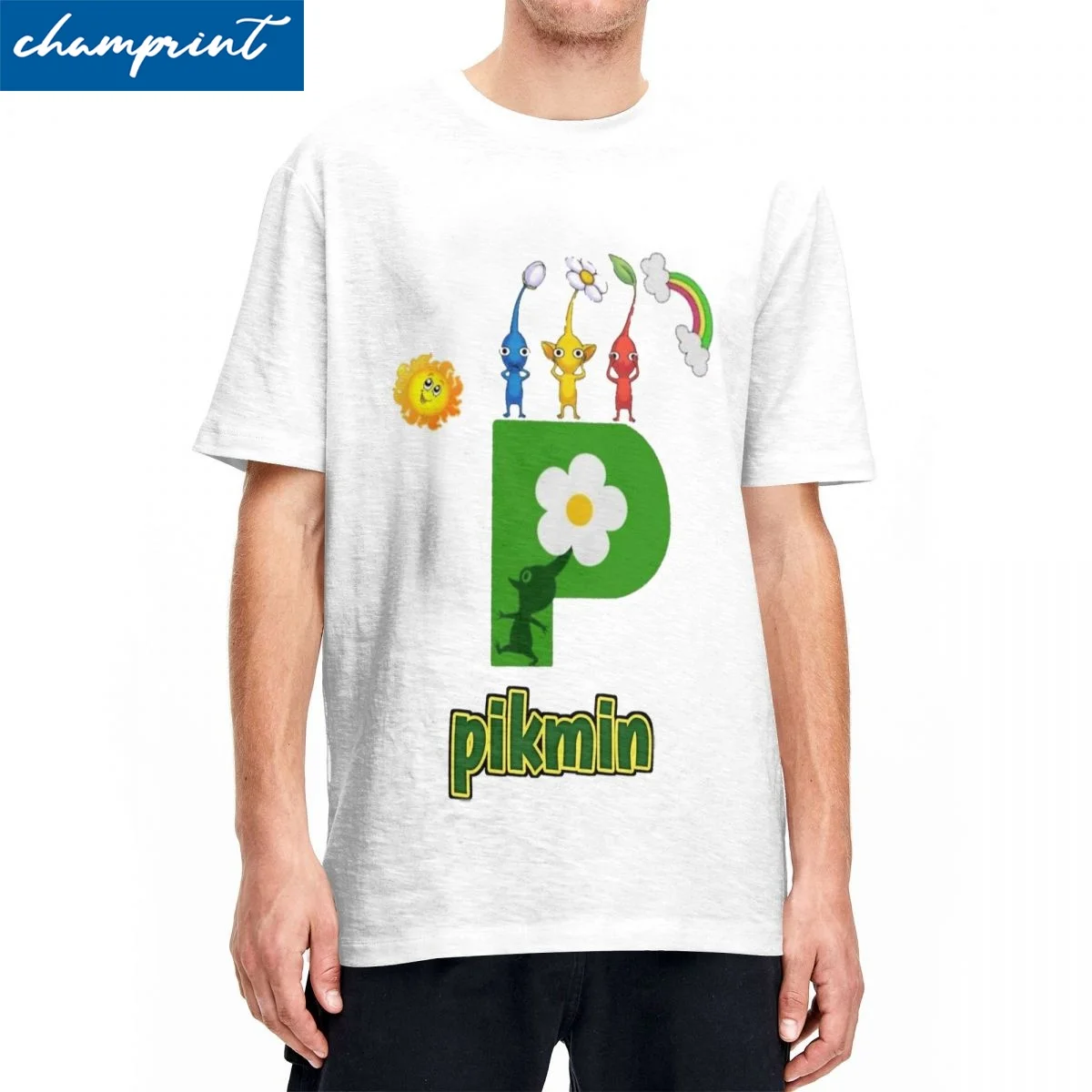 Video Game Pikmin T-Shirt for Men Women Fun Cotton Tee Shirt Crew Neck Short Sleeve T Shirts Big Size Clothes