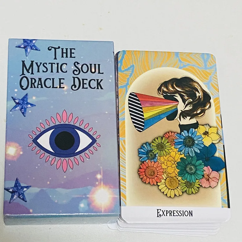 The Mystic Soul Oracle Deck 60 بطاقة الإنجليزية العرافة الطبعة سطح السفينة ألعاب Borad التارو للانعكاس الذاتي والتوجيه #3