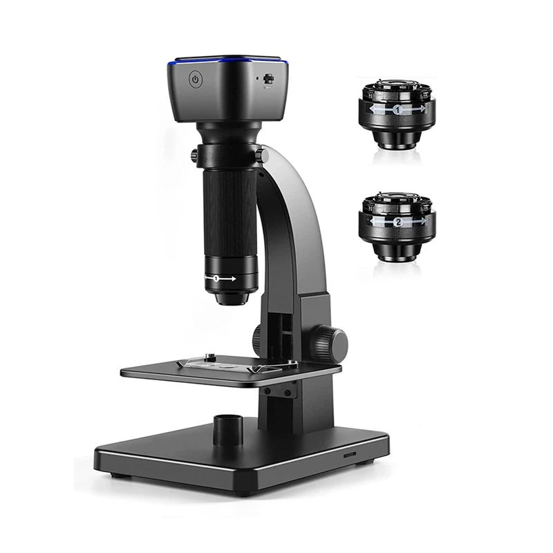 

2000X Biological Digital Microscope Wifi USB Microscope With Digital & Microbial Lens With 11 Adjustable LED