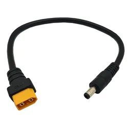 XT60 Adapter Cable XT60 Male to DC 5.5mm X 2.5mm Male Power Cable XT60 Charging Cable for Fatshark Skyzone FPV Monitor Power