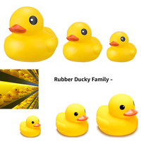 Giant Rubber Yellow Duck, Rubber Duck Family Small and Large and Giant Duck Toys for Shower Birthday Beach Summer Pool Party Fav