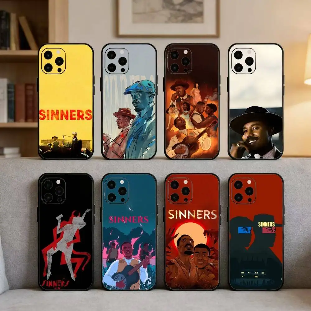 

S-Sinners M-Movie Wallpaper Phone Case For iPhone 17 16 15 14 13 12 Max Plus Silicone Black Cover