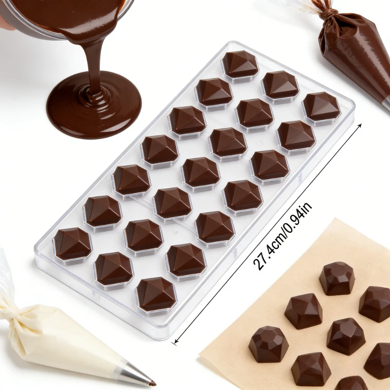 DIY Baking Silicone Mold 3D Non Stick Easy Demould Chocolate Mould Plastic Letter Molds for Clay Art Handmade Decoration Tools view 2