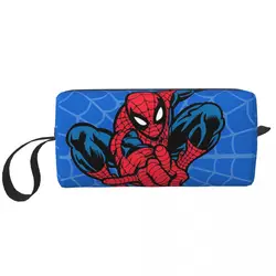 Spider Spiderman Spiderverse Superhero Makeup Bags borsa cosmetica da uomo elegante custodia impermeabile per la conservazione della borsa