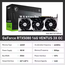 Tarjeta de vídeo gráfica MSI RTX5080 RTX5070 INSPIRE 3X OC GDDR7 256 bits diseño de juegos Esports de escritorio placa de vídeo profesional - AliExpress 7