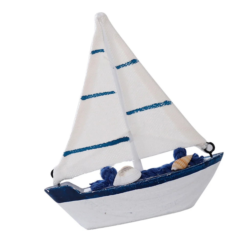 

Decor Dining Room Table Sailboat Model Craft Beach for Home Creative Car Ornament