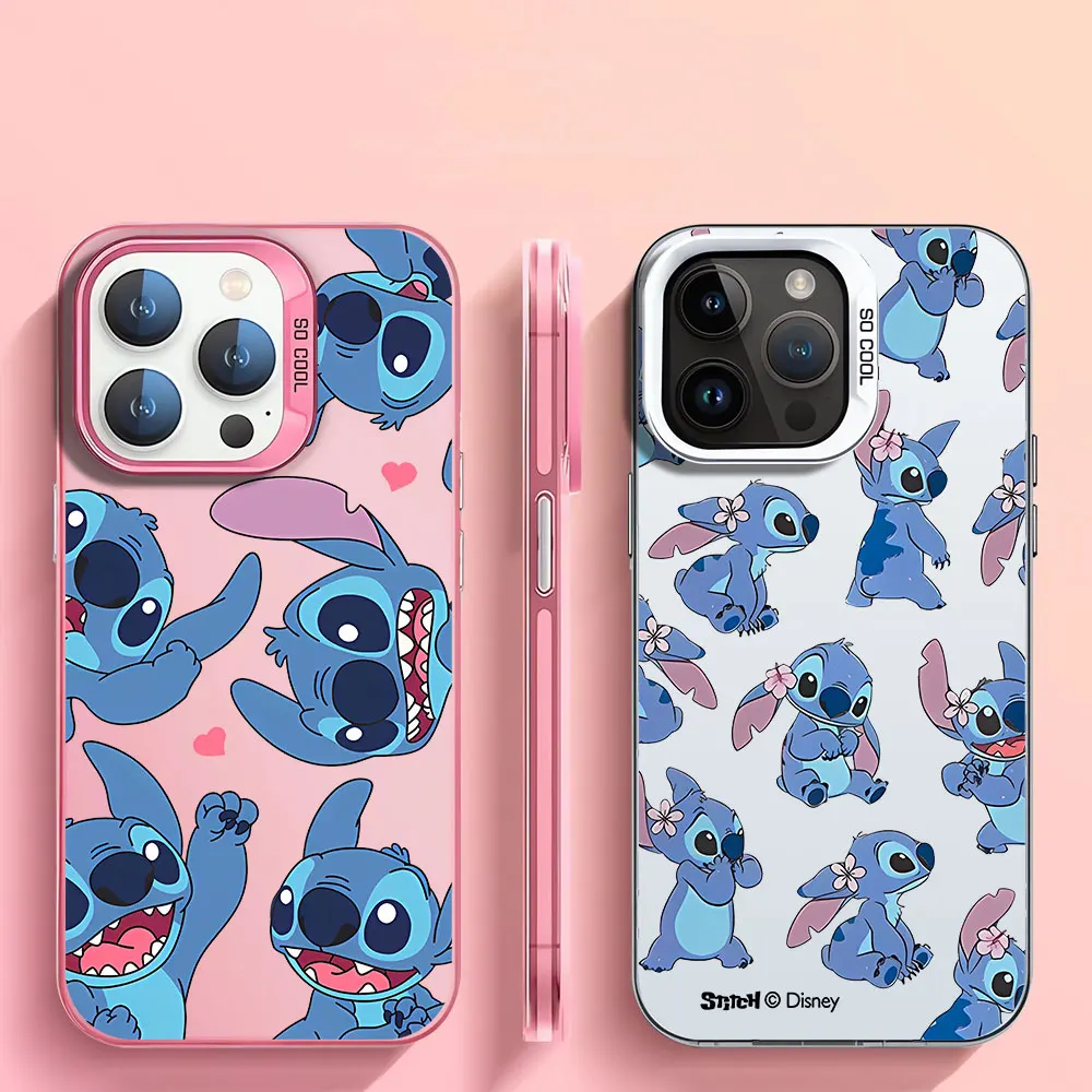 Disney Stitch Case for iPhone XS Max 13 15 Pro Max X 14 Plus XR 12 Pro 11 11 Pro 14 Pro Max 13 Pro Soft Shockproof Cover