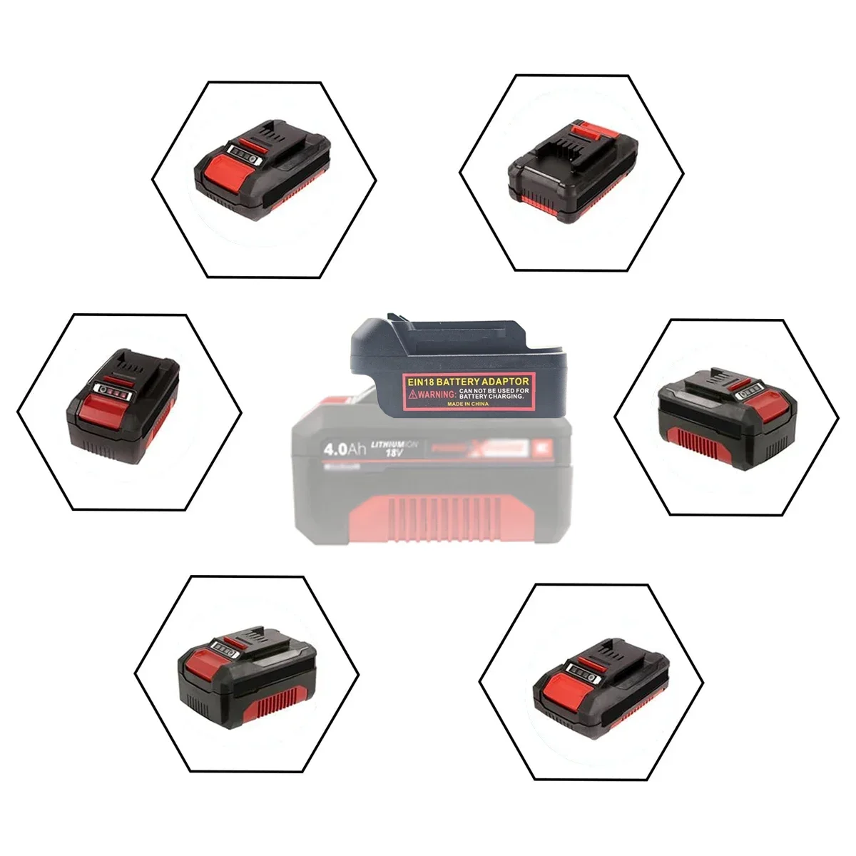 Para baterias de lítio einhell 18v compatíveis com makita 18v bateria de lítio ferramentas elétricas brocas conversor adaptador de bateria