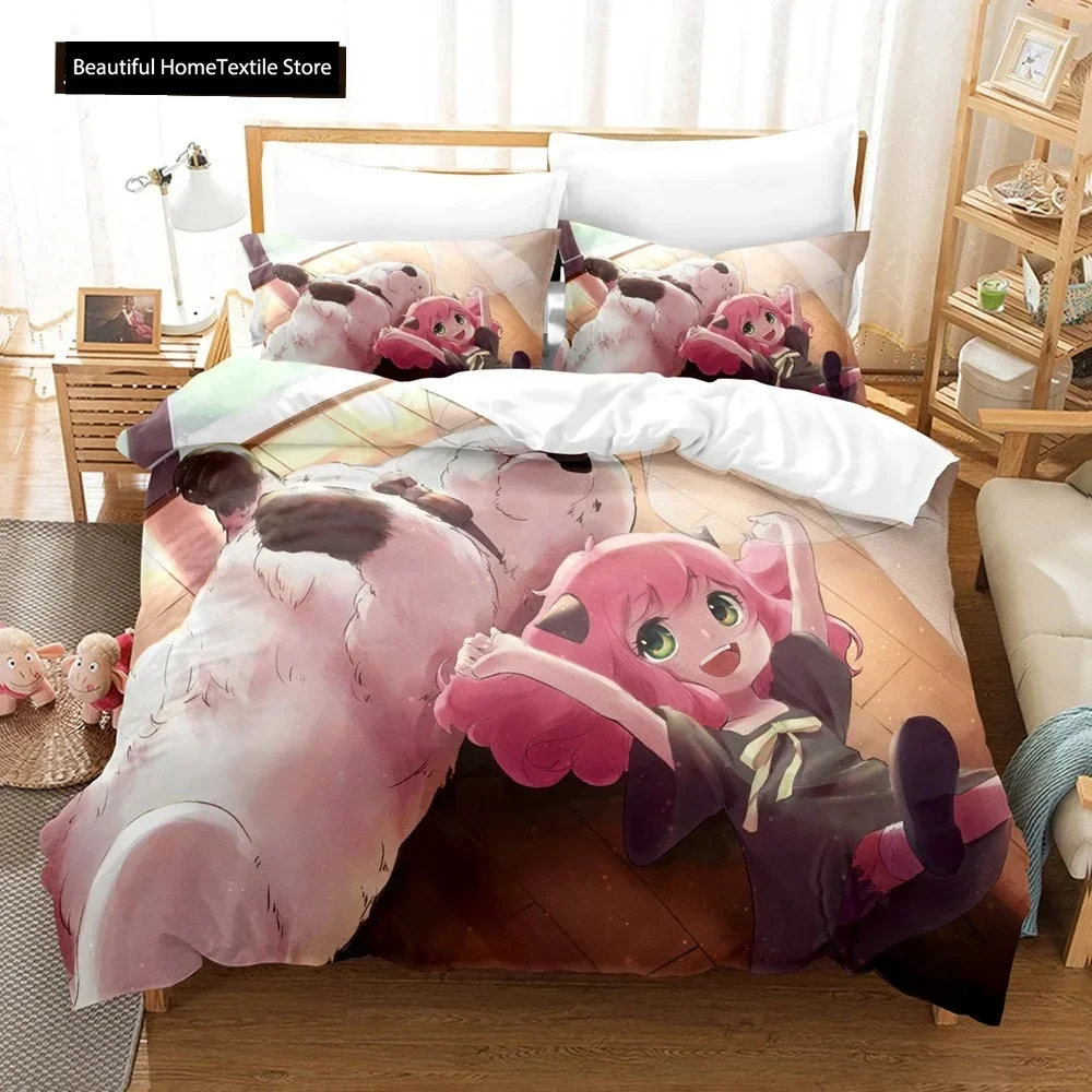 Anime SPY×FAMILY Anya Forger 3D NEW Duvet Cover Pillowcase Bedding Set Adult Boy Girl Bedroom Decoration Single Double Large 6