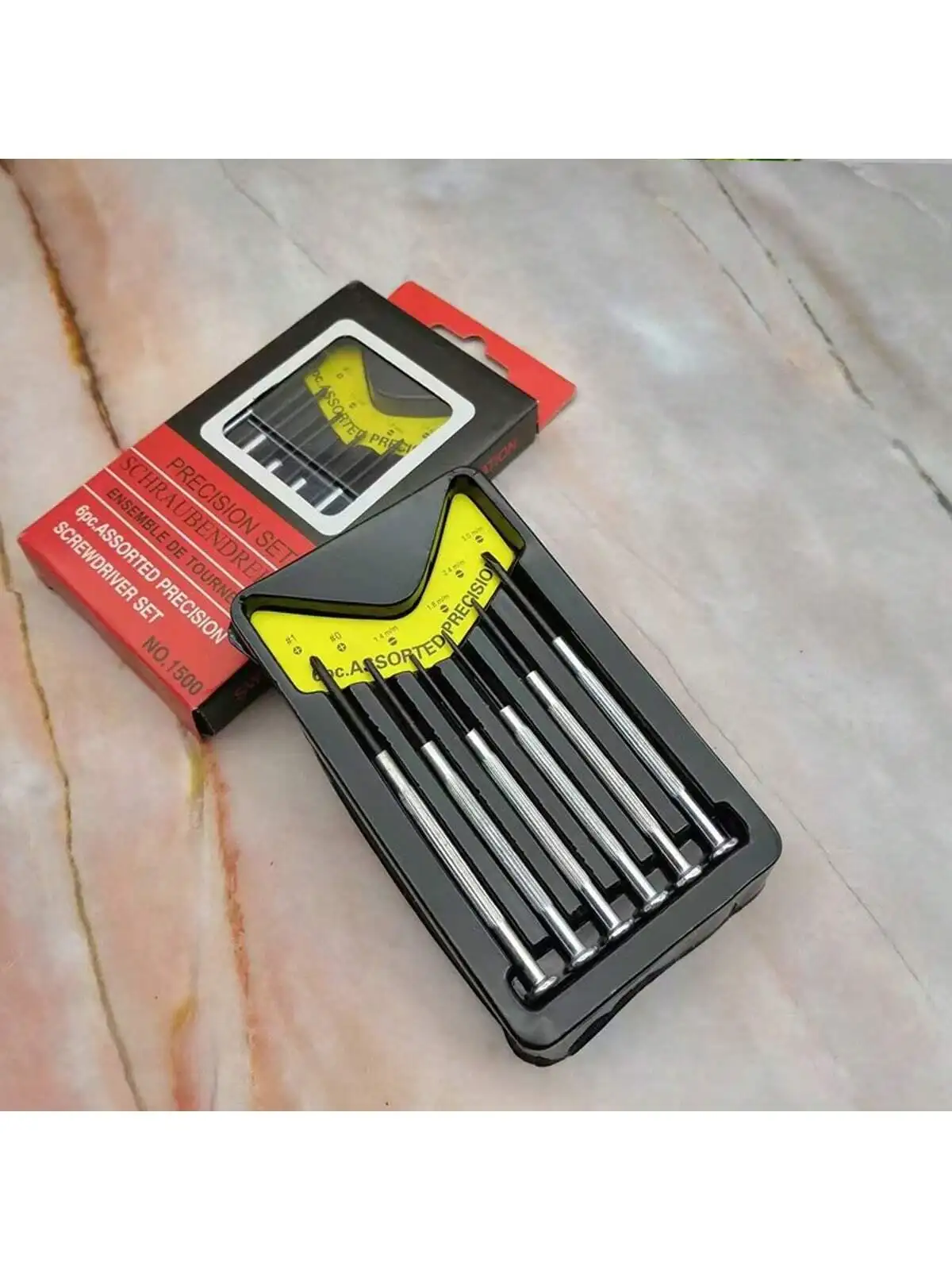 6pcs Screwdriver Set, Eyewear Accessories, Precision Repair Tool Kit, with 6 Different Sized Flat view 5