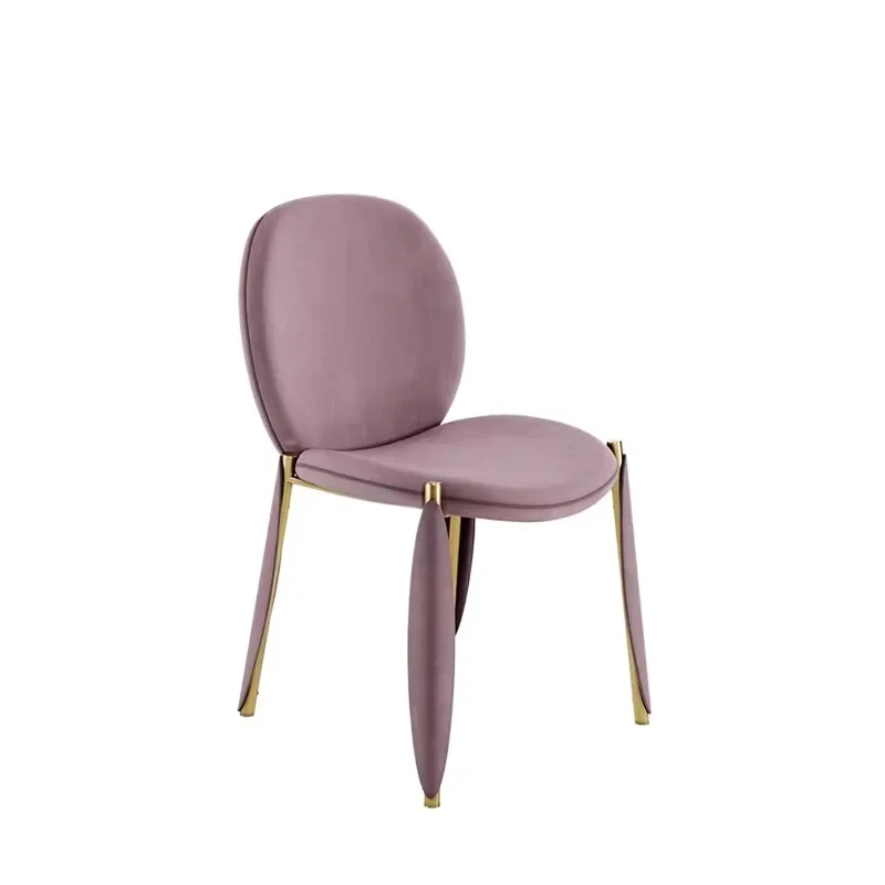 Simple home desk stool backrest, hotel dining chair shell chair