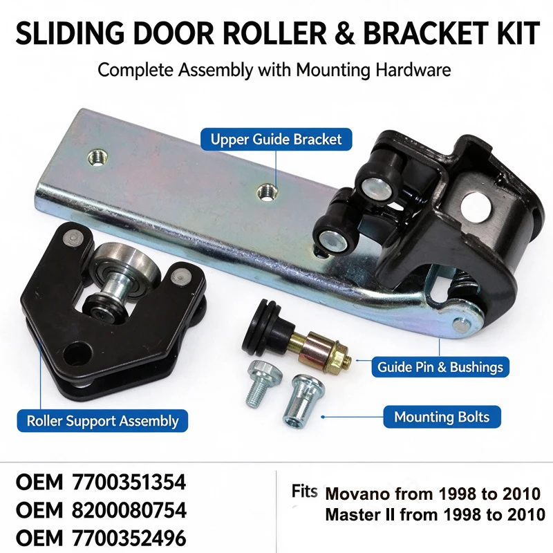 Right Sliding Door Roller (Upper, Center, Lower) For Master 2 Trafic 2 Movano 8200080754 770035238