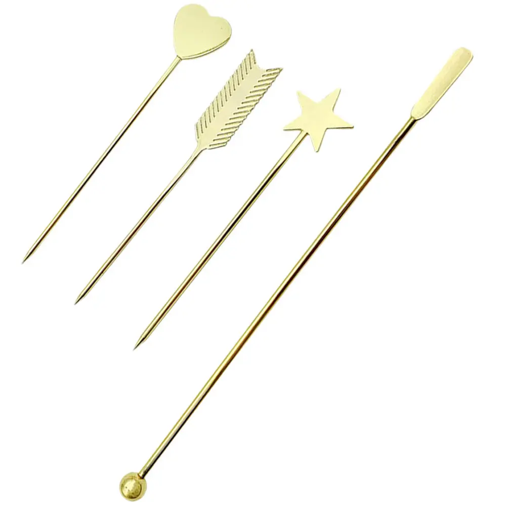 4Pcs Premium Nail Art Stirring Rods for Gel Polish Mixing Rhinestone Picker Dotting Tool Manicure Accessories Long Gel Mixing