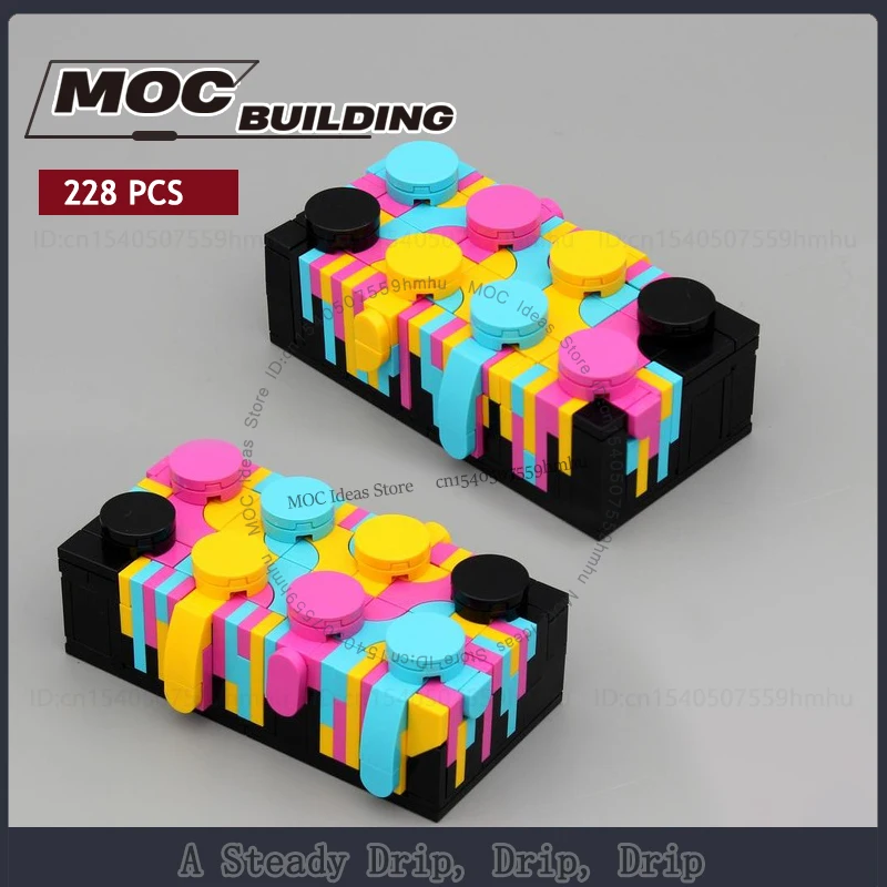 

Creative Module MOC Building Blocks Art Model A Steady Drip Bricks Toys DIY Assembly Technology Collection Display Xmas Gift