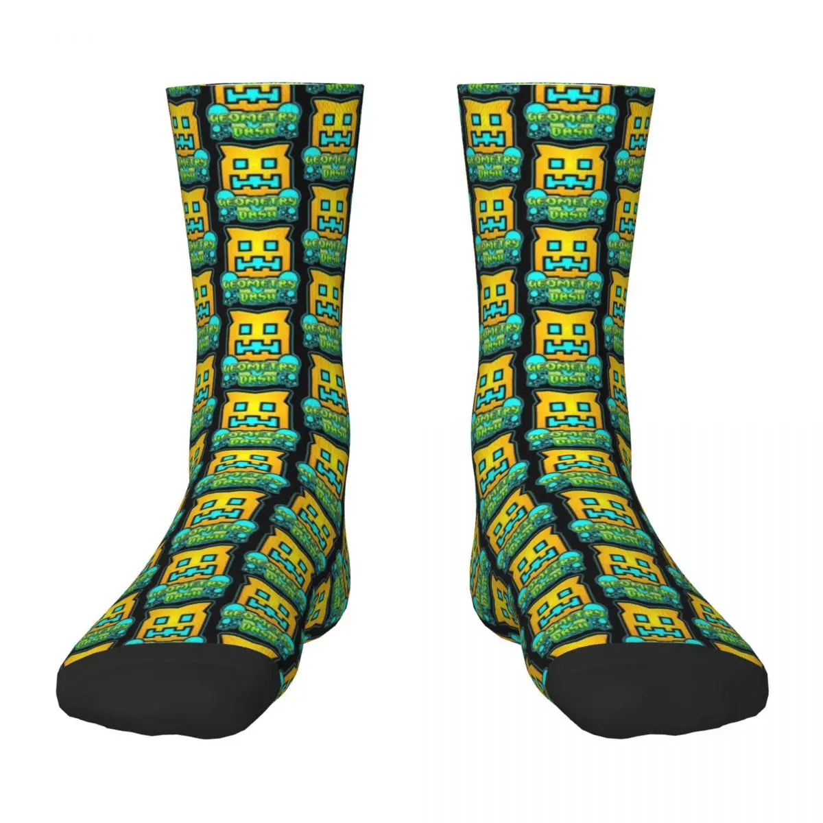 

Geometry Dash Socks compression sports stockings with print Designer Man Socks Women's