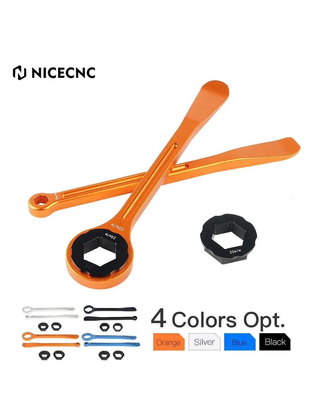 Outil de réparation de levier de pneu 10mm 13mm 22mm 27mm 32mm, clé d'essieu pour KTM EXC 300 Beta GasGas Honda Suzuki Yamaha Kawasaki TM