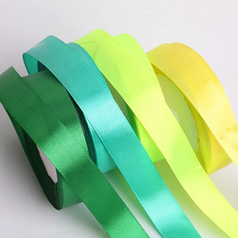 

10rolls 25Yards/roll 2cm Single Face Satin Ribbon Soft Silk Fabric for DIY Crafts Flowers Christmas Wedding Decoration Wholesale