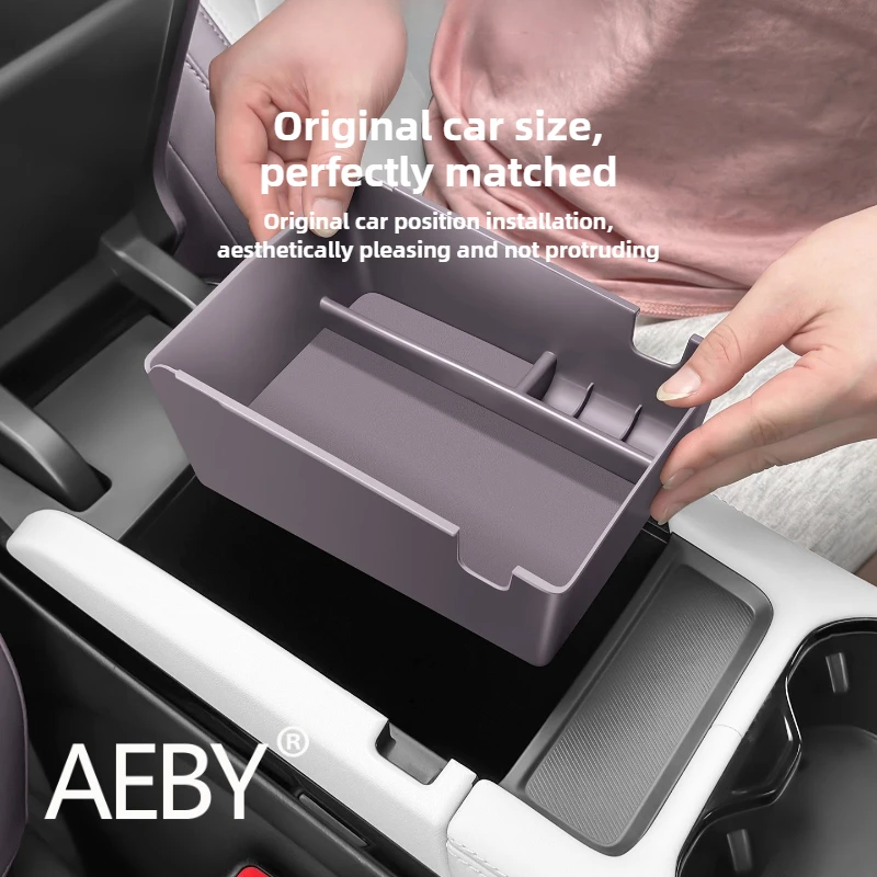 AEBY For BYD Seal U DM-i 2023 2024 2025 Center Console Armrest Box, Storage Organizer Cover, Anti-Dust Car Interior Accessories