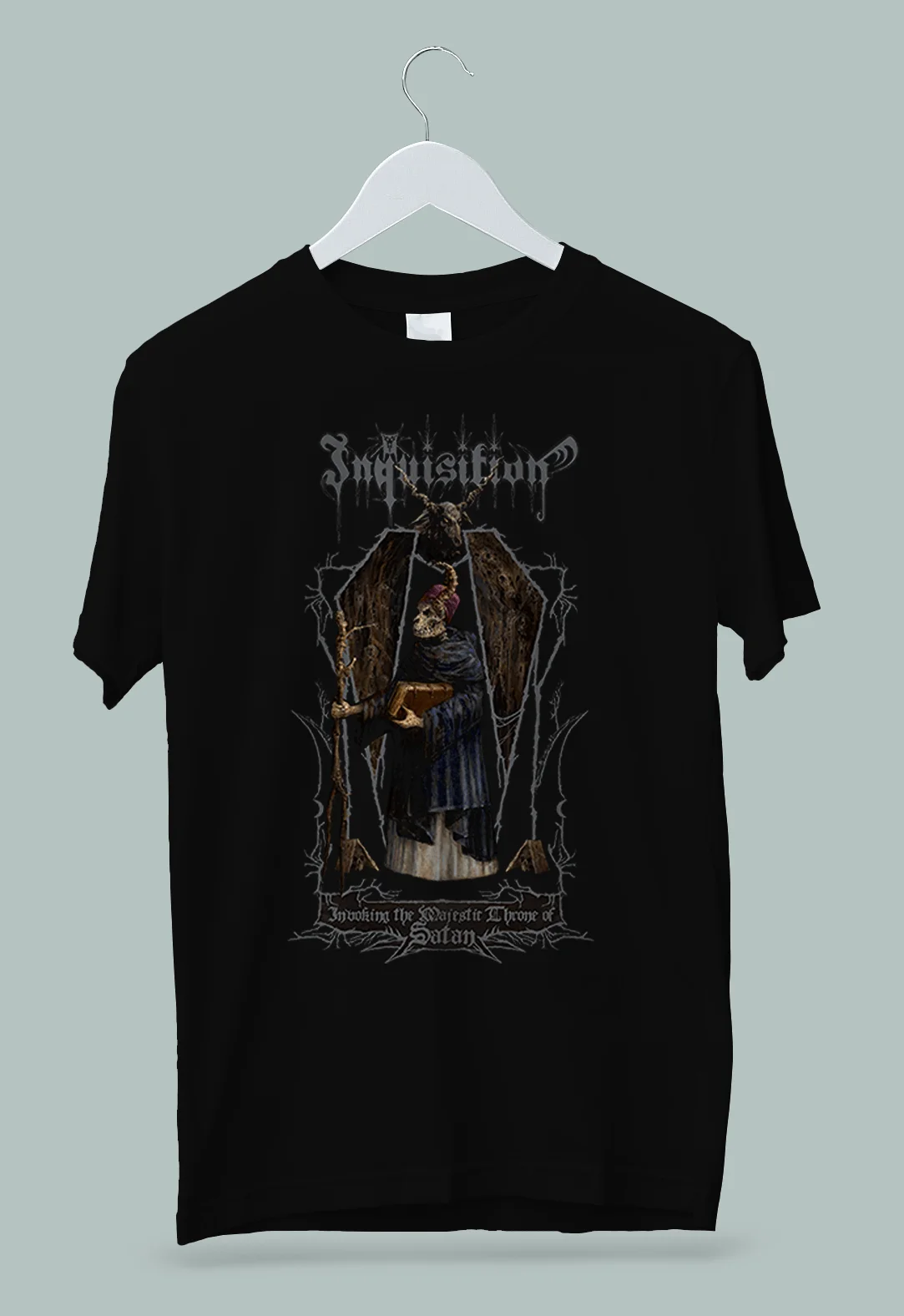 Inquisition Invoking The Majestic Throne Of Satans T-Shirt S M L XL 2XL 3XL