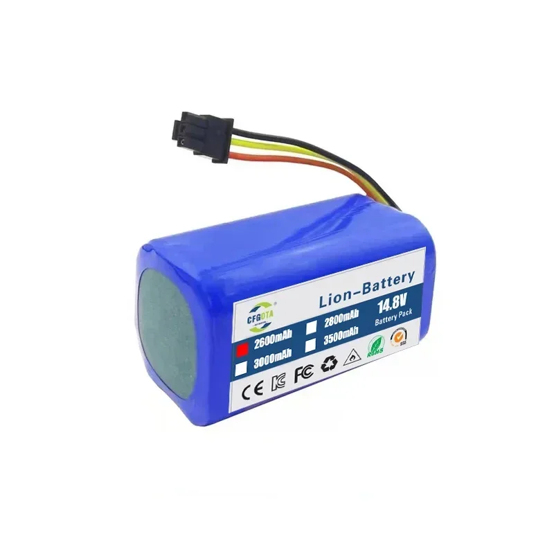 Battery For Qihoo 360 S5 S7 S7Pro T90 X9 3000mAh 14.4v Robotic Vacuum Cleaner Replacement Batteries Part