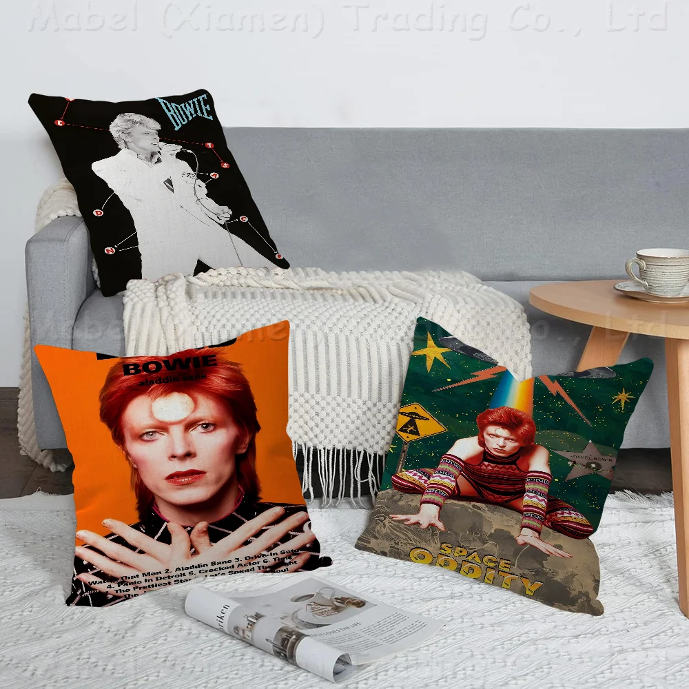 

British Rock Singer D-David_B-Bowie Cushion Cover Decorative Pillow Sofa Home Decor Case Pillow Cases