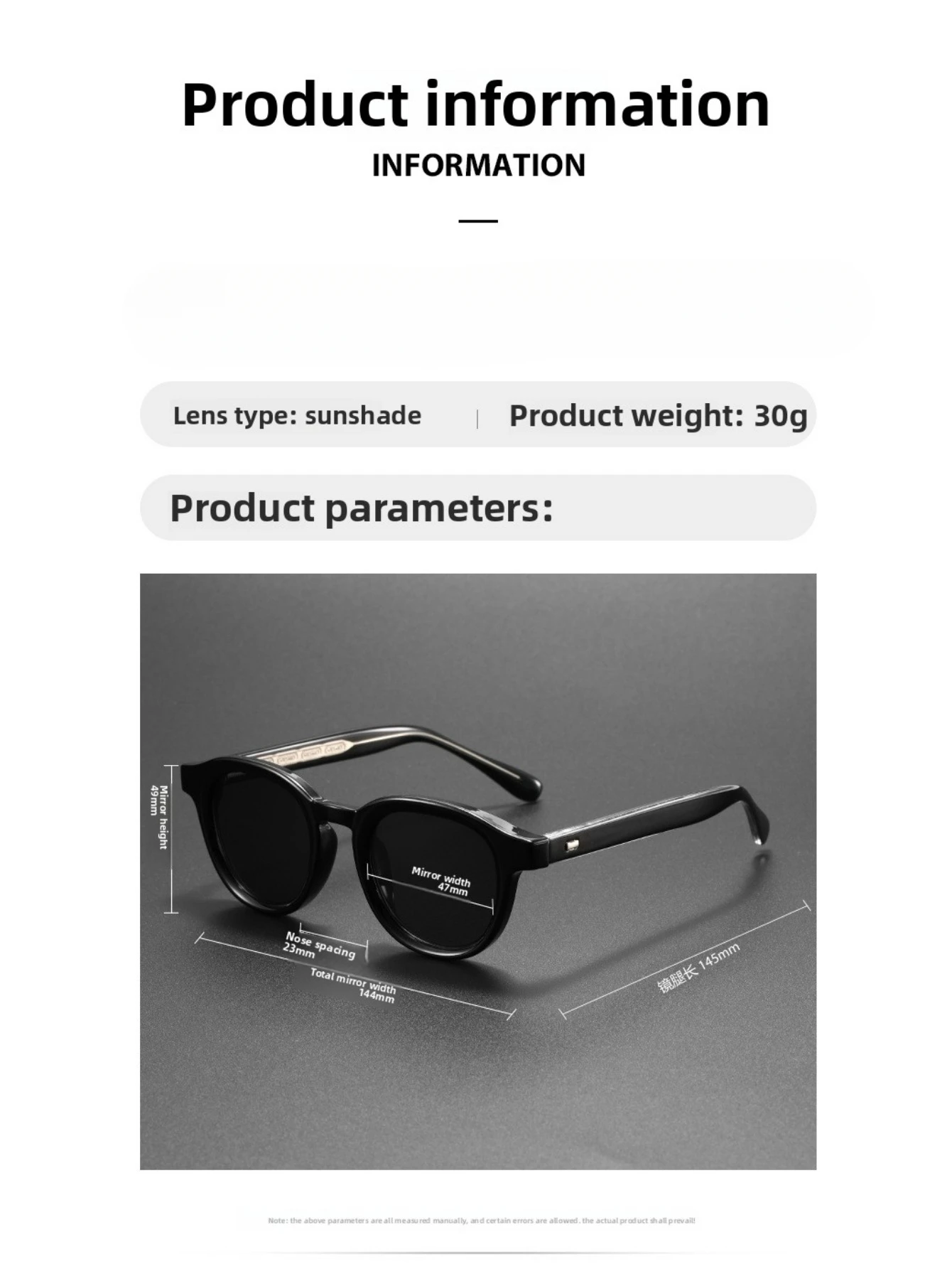 Polarisierte Sonnenbrille Männer Frauen Johnny Depp Lemtosh Stil Sonnenbrille Retro Runde Acetat Rahmen UV400 Objektiv Oculos – Detail 7