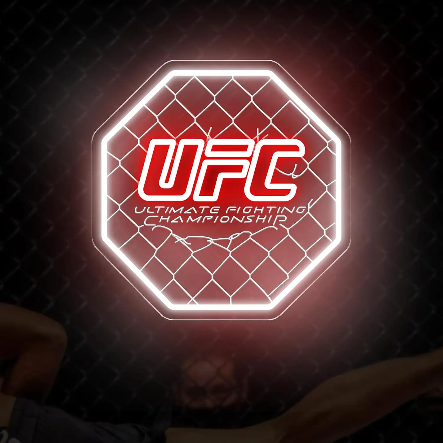 

UFC Neon Sign Boxing Gym Room Decor USB LED Lights for Club Gaming Room Bedroom Decoration Gift Fighting Sport Wall Art Light