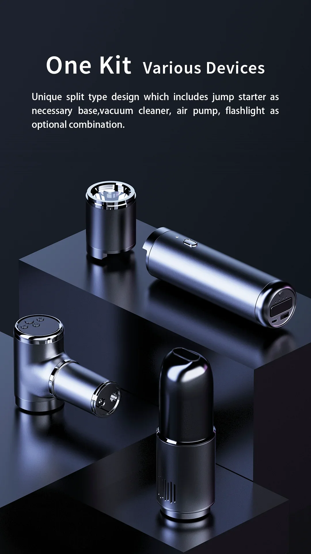 Multifunktions Tragbare Auto Starthilfe mit Auto Reifen Gas Versorgung Taschenlampe Staubsauger Reiniger Power Bank Für Lithium-Batterie