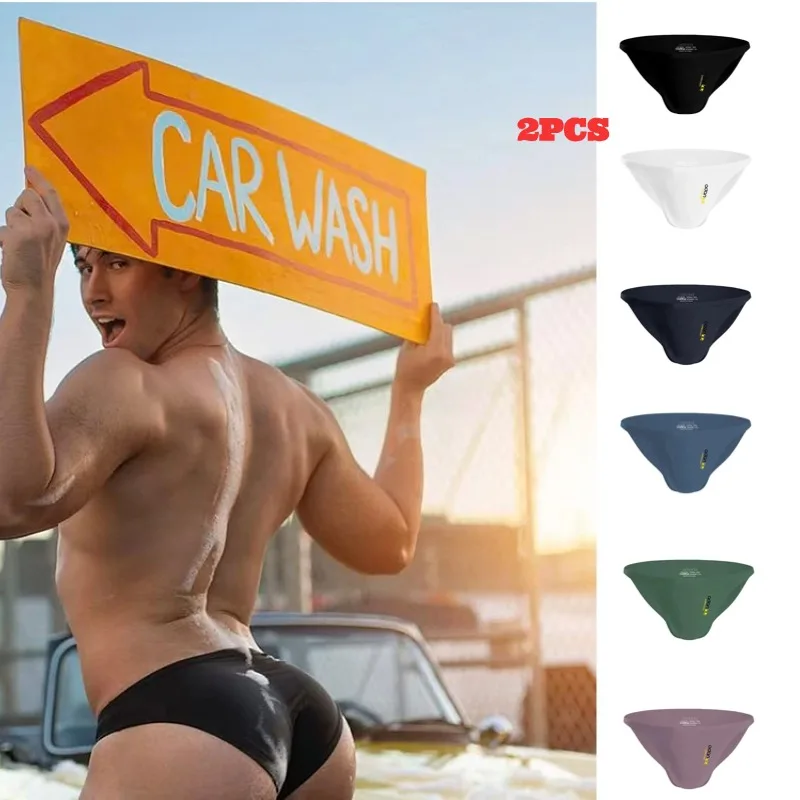 

1/2/3PCS New Men's Modal Briefs Sexy Solid Color Underwear Soft Comfortable Breathable Quick Dry Cueca Tanga Male Underpants