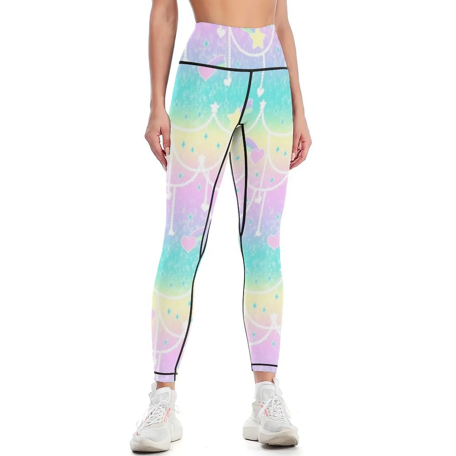 

Beads and Stickers Leggings fitness set gym Women's high waist Women sports Womens Leggings