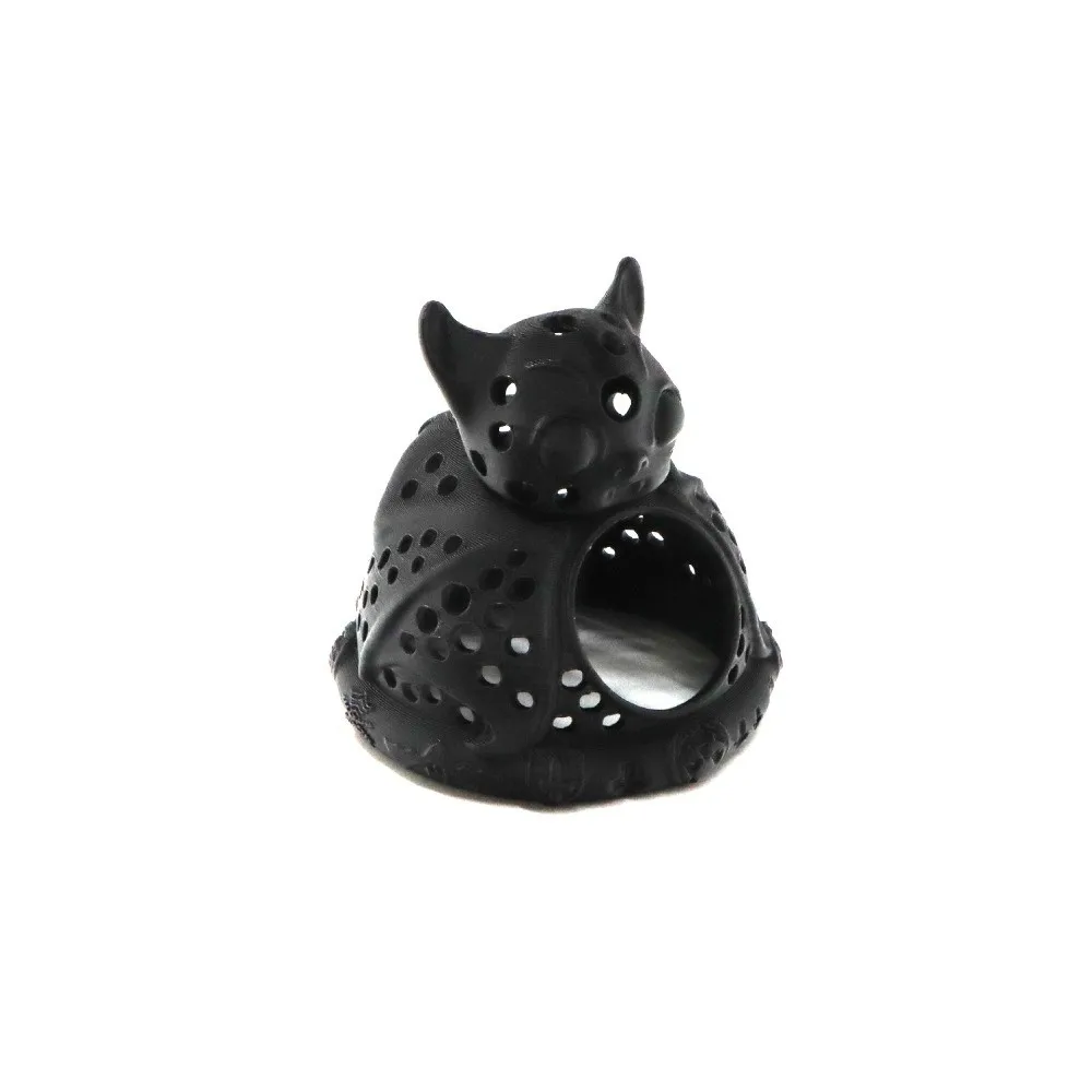 Gothic Style Halloween Bat Fish Tank Cave Hollow Structure Resting Spot Aquarium Hideout Plastic Breeding House