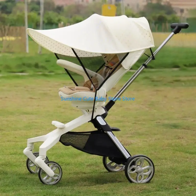 C5AF Easy to Use Shade Comfortable Sun Blocker Practical Cover for Safe Stroller Ride