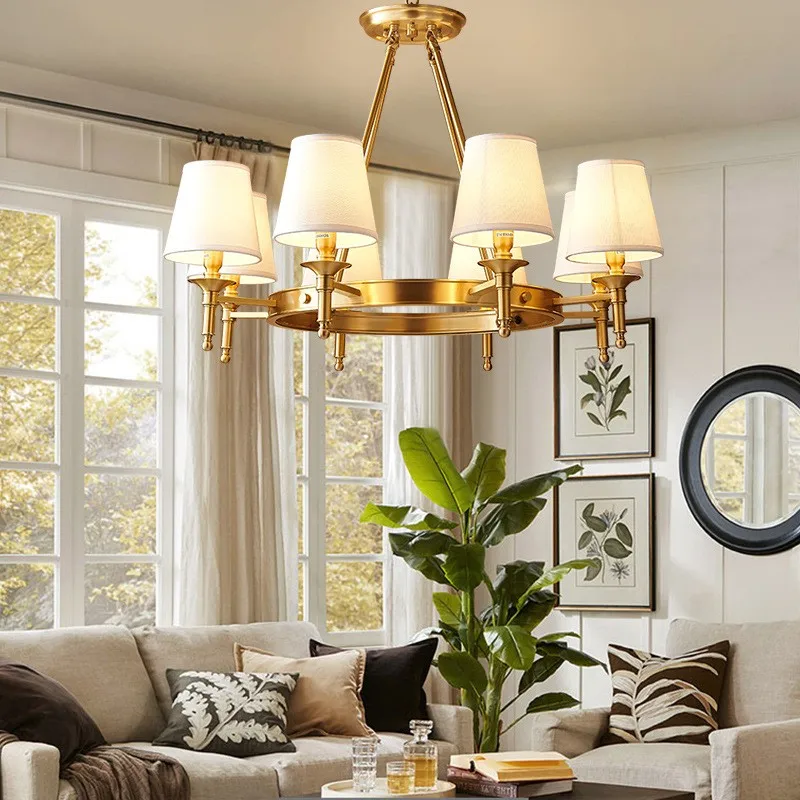 FAIRY Brass Chandeliers Lamp Contemporary Luxury LED Pendant Light for Home Living Room Bedroom Fixtures image 2