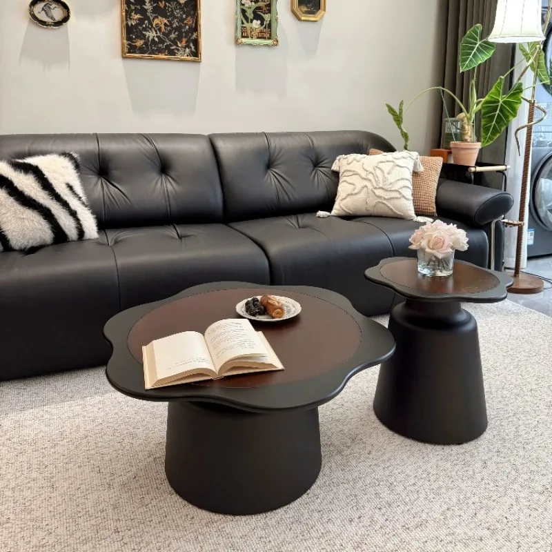 Black Wooden Coffee Tables Wabi Sabi Corner Funky Large Coffee Tables Sofas Irregular Muebles Baratos En Ofertas Room Furniture