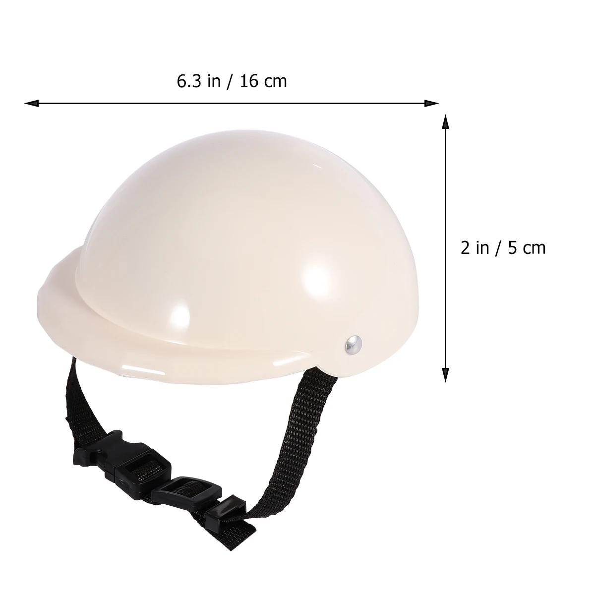 

1pc Pet For Dogs Safety Hat Puppy Sun Rain Protection Soft Cushioning Pet Supplies White 6 Inches