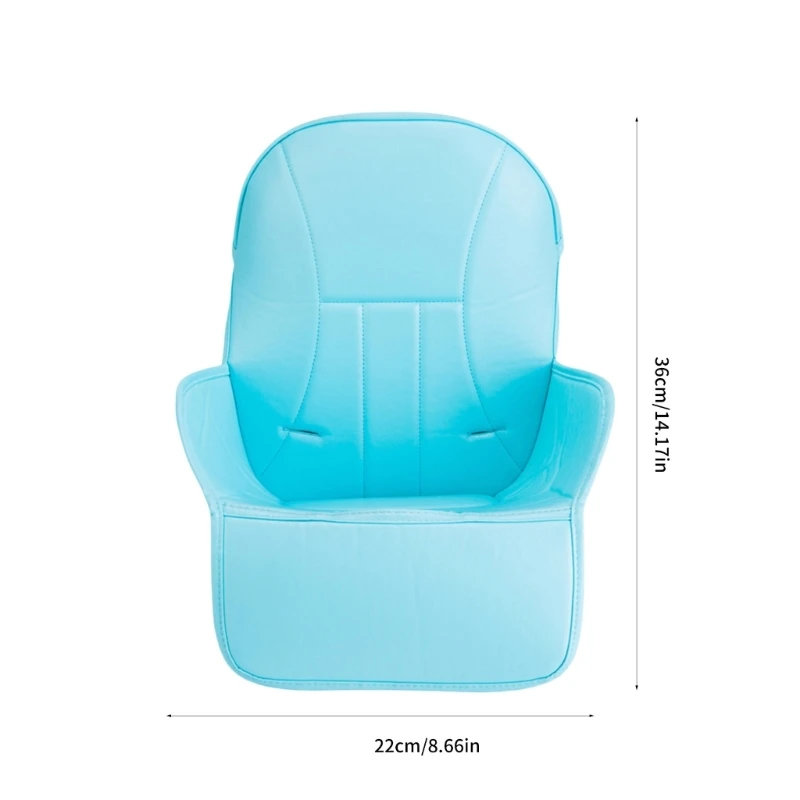 Comfortable Baby Booster Pad PU Leather Sponge Cushion Detachable Sitting Chair Cushion for Children's High Chairs Dropship