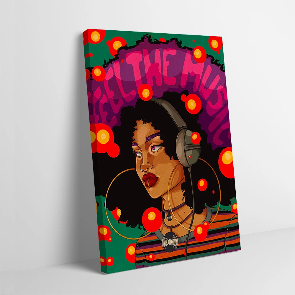 Feel the Music Poster Customizable Printed Canvas Painting Wall Art Gift for Decoration Bedroom Wand Deko Decorative Picture