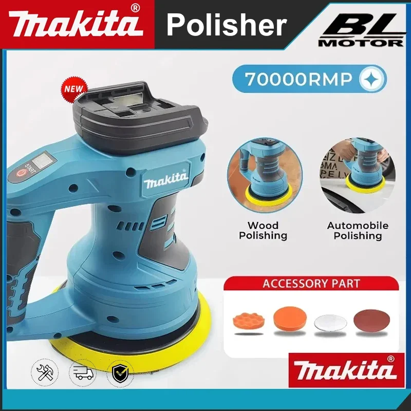 Pulidora Makita Inalámbrica Recargable Para Automóviles, 8 Velocidades Ajustables, Herramienta Eléctrica Para Encerar, Lijar, Sellar Y Abrillantar — -63%, 85.8€ Coupon, from 50.39€ – 63% descuento – €50.39