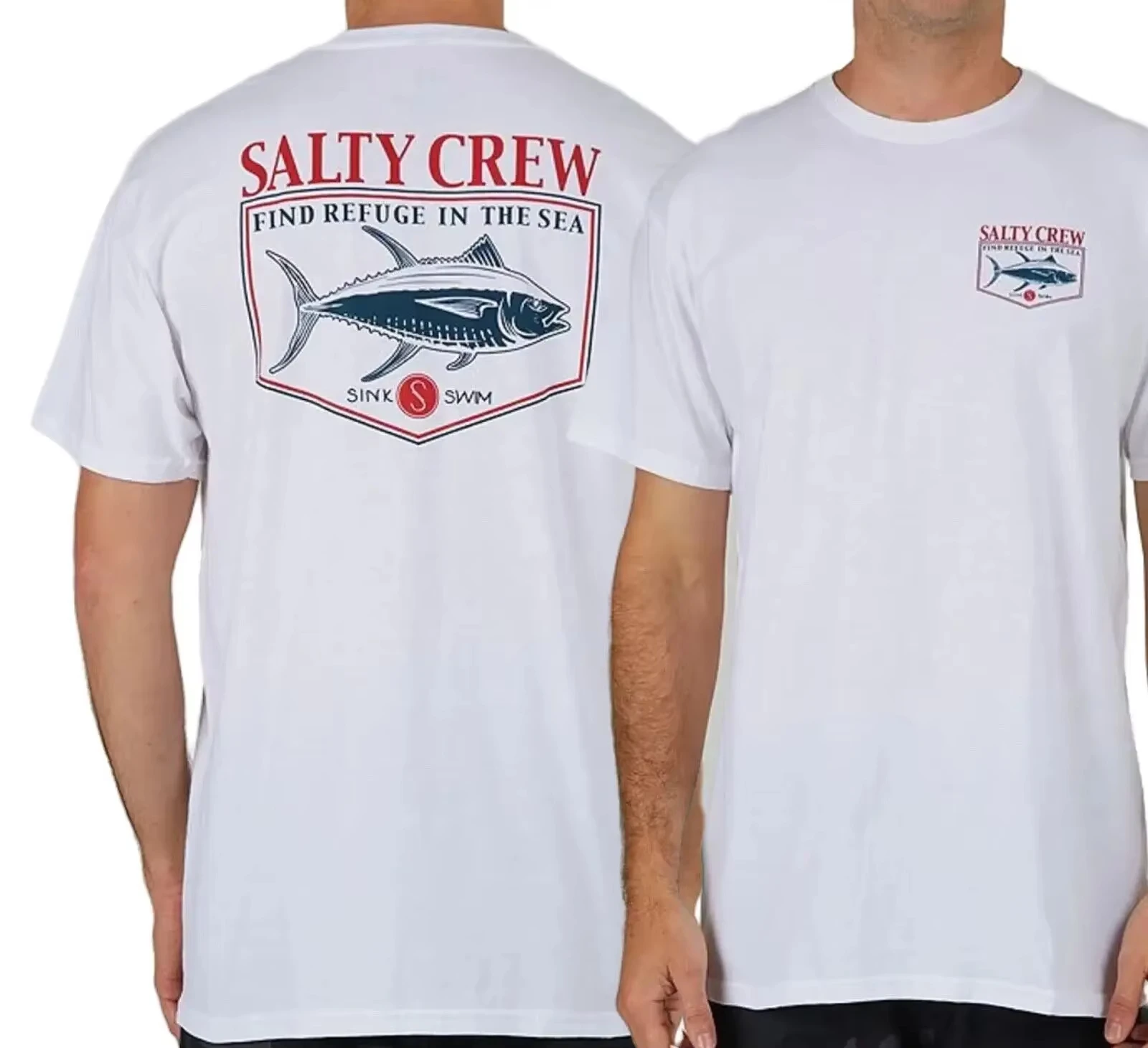 

2025 New Salty Crew Pure Cotton T-shirt Comfortable Breathable Luxury Brand High Quality International Hot Popular Style