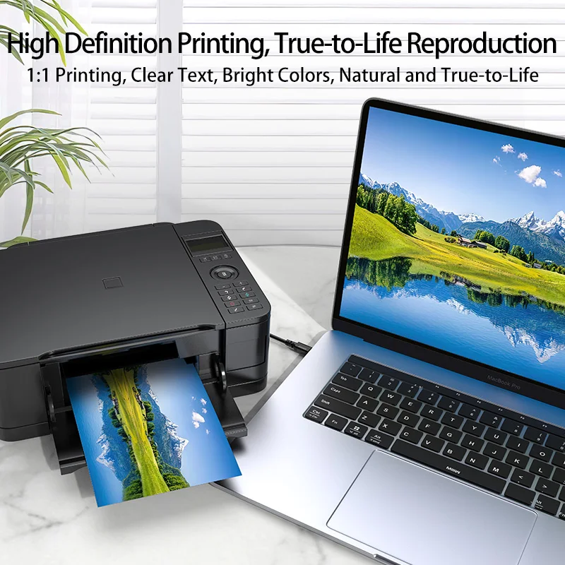 كابل طابعة Choseal USB B إلى USB C كابل طابعة USB C لأجهزة MacBook Pro/Air لـ HP Canon Dell Epson LexmarkXerox