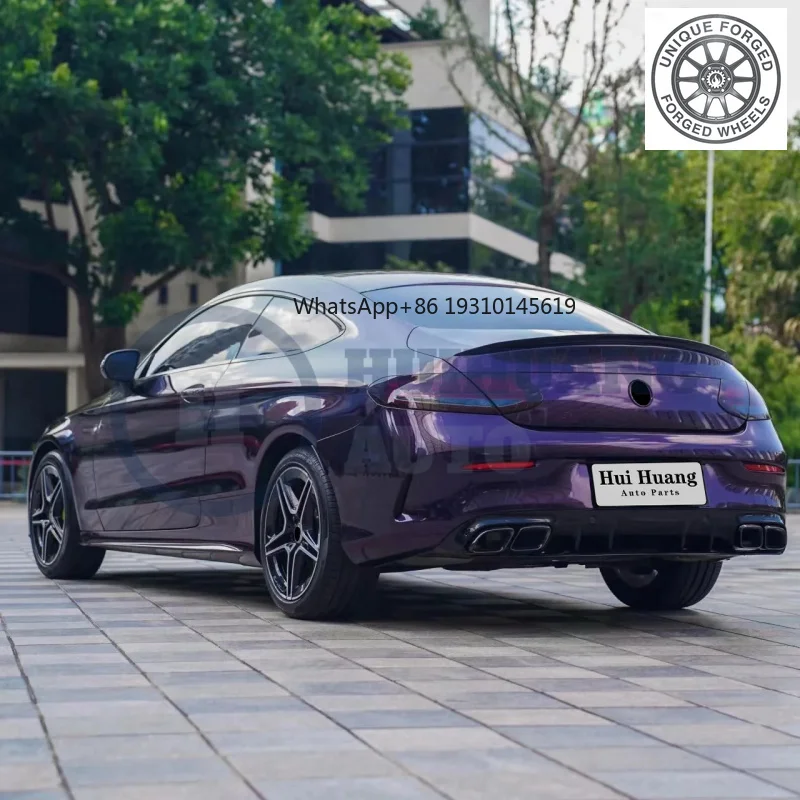 

Комплект обвеса в стиле C63 для Mercedes C205 C Coupe 2015+ C200 C260 C300: передний и задний бамперы