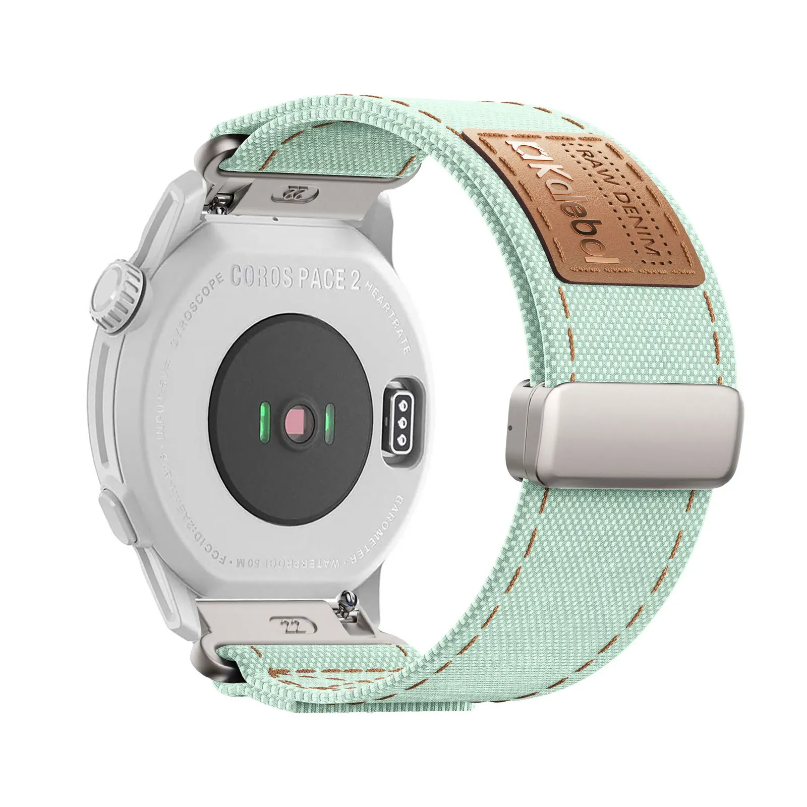 أربطة مغناطيسية لفرقة COROS PACE 2/APEX 2/APEX مقاس 42 مم، حزام قماشي مغناطيسي ناعم وخفيف الوزن