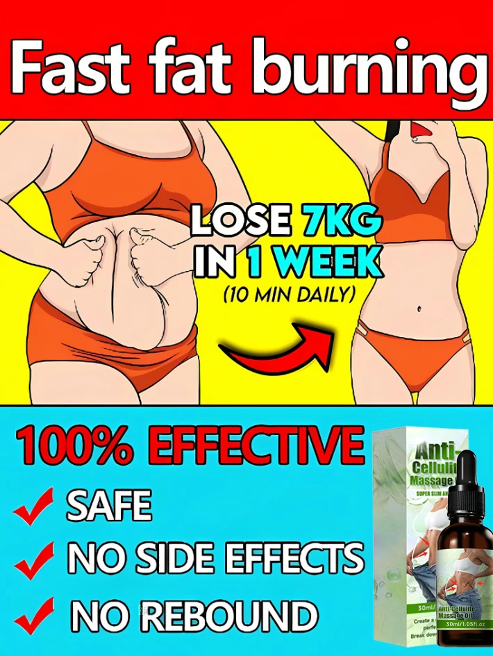 

Slimming oil burns fat and reduces abdominal fat