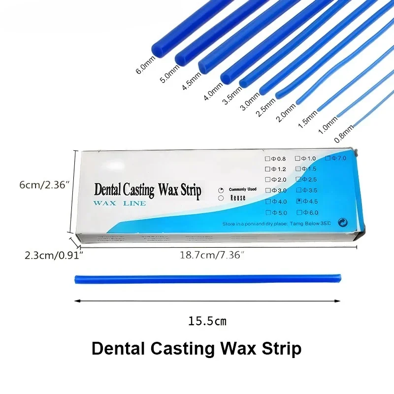 Dental Lab Wax Line Multi-Purpose Carving  Lines Jewelry Dental Casting Wire for Lost Casting DIY Jewelry Making