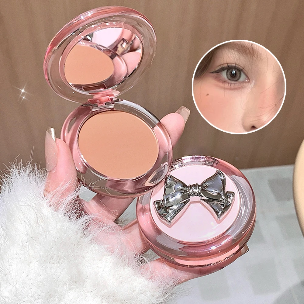 أحمر خدود ناعم من Gege Bear، كريمي متعدد الأغراض، أحمر خدود ملون ممتد، ليس من السهل أن يبهت ملمع شفاه مخملي غير لامع