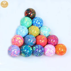 3mm OP01-42 Free Shipping With Full Hole/Half Hole/Without Hole Lab Created Ball Shape Loose Opal Bead