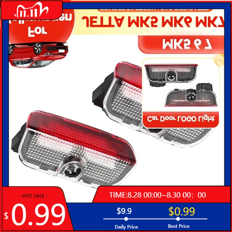 

Для VOLKSWAGEN VW Солнцезащитные козырьки 2026, новые лампы, светодиодные лампы для внутренней двери автомобиля, сигнальная лампа для VW Golf 5 6 7 Jetta MK5 MK6