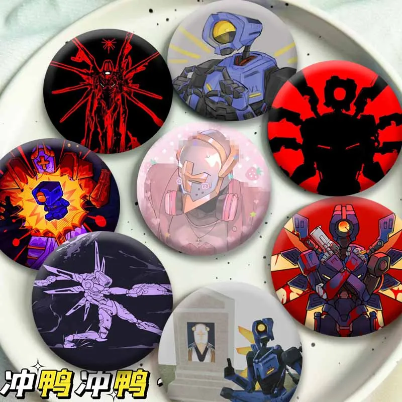 Funny Game U-ULTRAKILL Badges Handmade Round Cartoon Brooches Custom Jewelry Pins Accessories Hat Bag Decor Otaku Culture Gifts