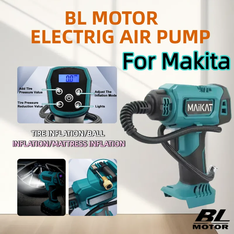 For Makita Handheld Air Compressor 600mm Cordless Portable Electric Air Pump Handheld Air Compressor  For Cars